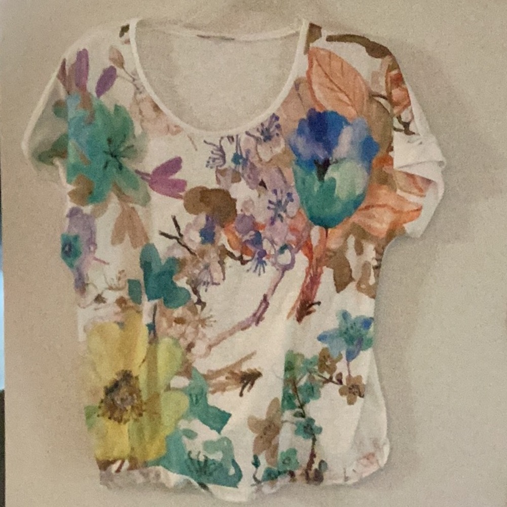 Graphic Floral Short Sleeve Tee